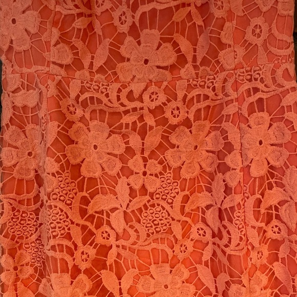 Orange Lace Bell by Badgley Mischka Dress - Picture 2 of 6